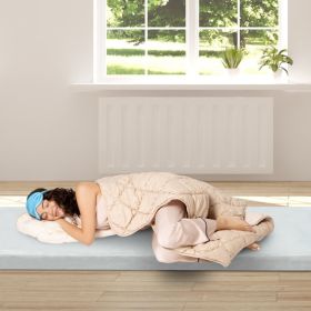 75"D x 30"W x 2.5"H sleeping mat for camping grey