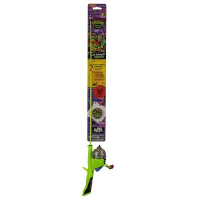 Kid Casters Teenage Mutant Ninja Turtle Youth Fiberglass Spincasting Fishing Rod and Reel Combo