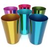 6 Pcs Aluminum Tumblers 15 oz Lightweight Durable and Reusable Metal Cups Vibrant Festive Colors for Hot and Cold Beverages Sturdy Anodized Design for