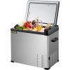 VEVOR 12 Volt Refrigerator, Portable Refrigerator (-4°F~68°F) With APP Control Car Compressor Fridge Cooler 12V/24V DC and 110-220V AC For Camping