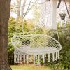 Outsunny Macrame Hanging Swing Chair, Cotton Rope Seat with Cushion & Metal Frame