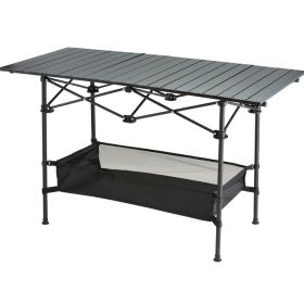 120 X70 X55CM Portable Outdoor Folding Picnic Table With Portable Bag, Not Shipped On Weekends, Prohibited From Sale On Amazon (Color: Black)