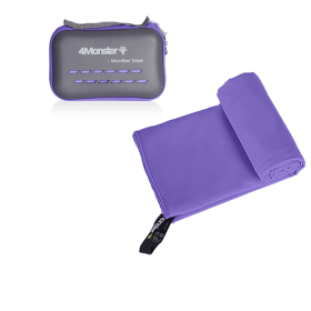 Camping Towels Super Absorbent; Fast Drying Microfiber Travel Towel; Ultra Soft Compact Gym Towel ; Sport Towel (Color: Purple, size: XS 30x50cm)